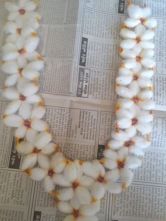 Long Flower Cotton Mala